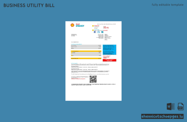 Beispielrechnung für Geschäftskunden von Shell Energy (Vereinigtes Königreich)